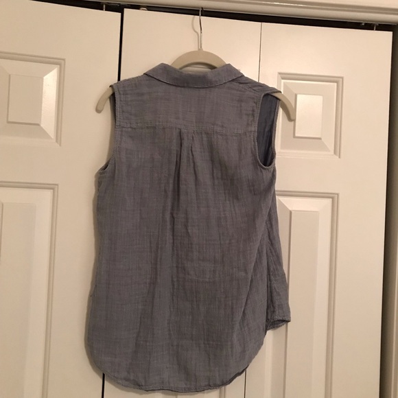 Theory button up tank top - Picture 3 of 3